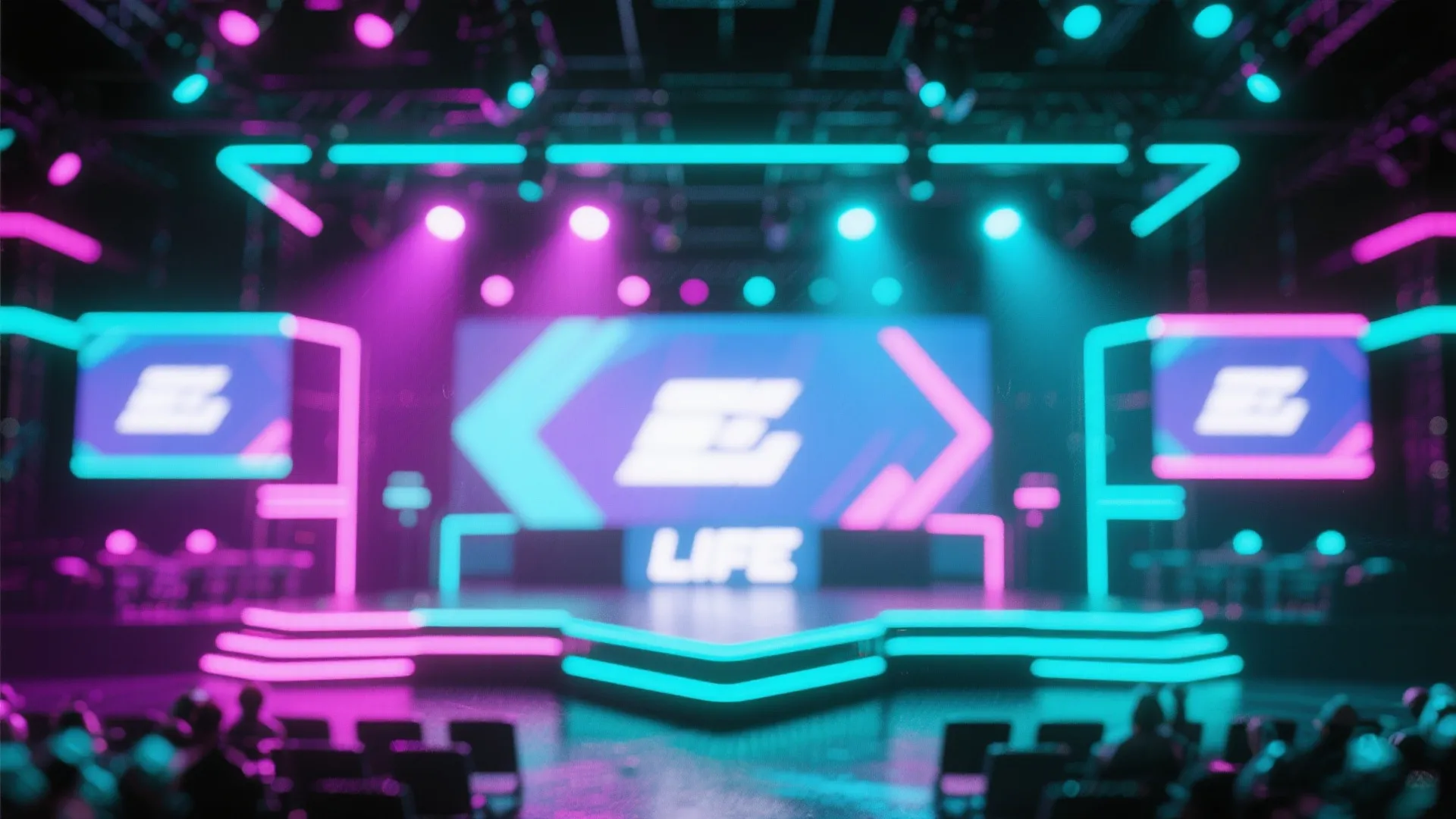 LCK 电子竞技舞台氛围图